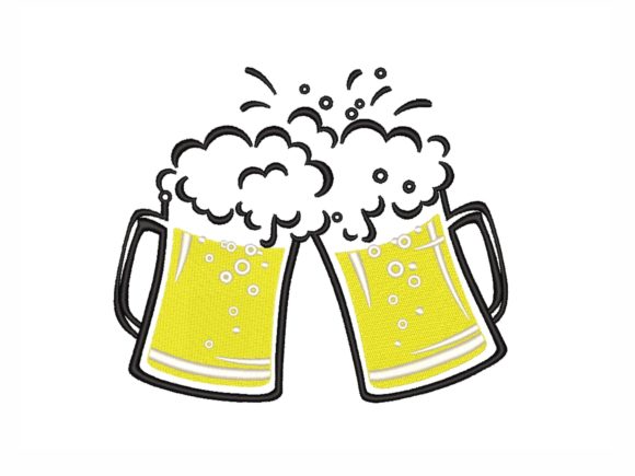 Beer Mugs Embroidery Review