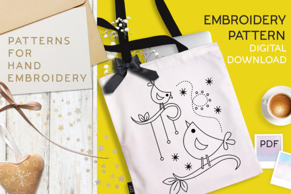 Birds Hand Embroidery Pattern