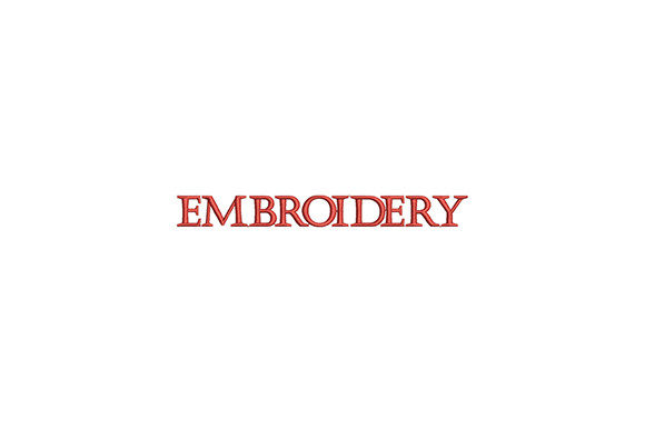 Exotic Red Embroidery