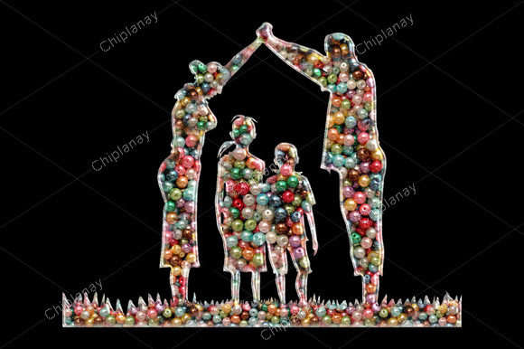 Family Protection Beads Embroidery