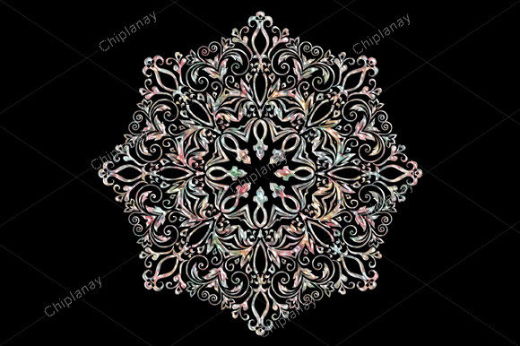 Mandala Yoga Beads Colorful Embroidery