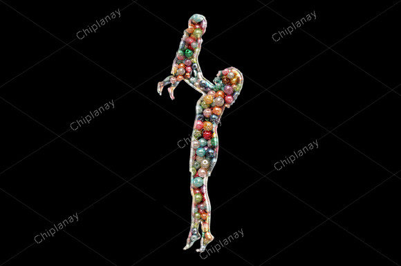 Mother s Day Beads Colorful Embroidery