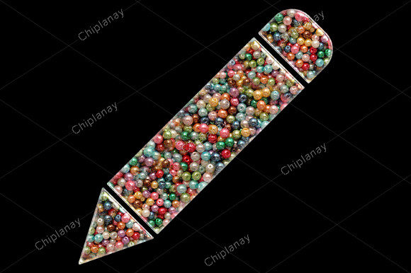 Pen Pencil Beads Colorful Embroidery
