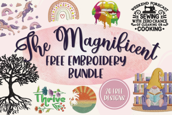The Magnificent Free Embroidery Bundle