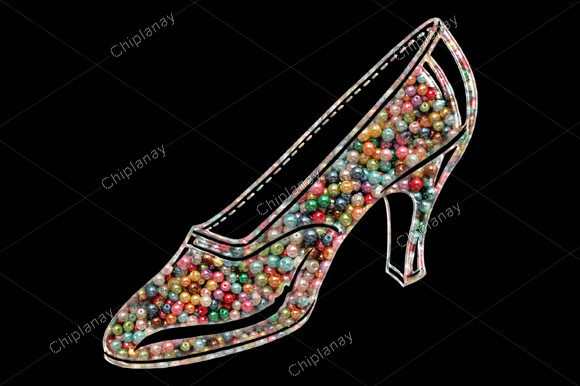 Woman Girl Shoe Bead Colorful Embroidery